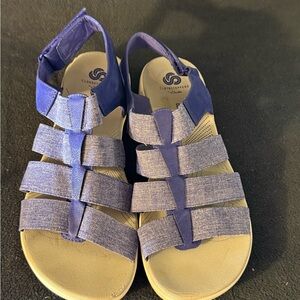 Cloudsteppers by Clarks Blue Sandals